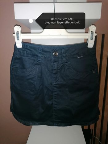 Jupe bleu nuit 8ans 128cm TAO
