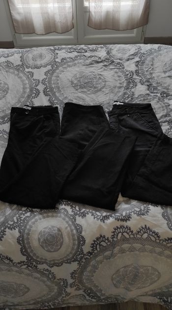 Lot de 3 pantalons noirs 42 