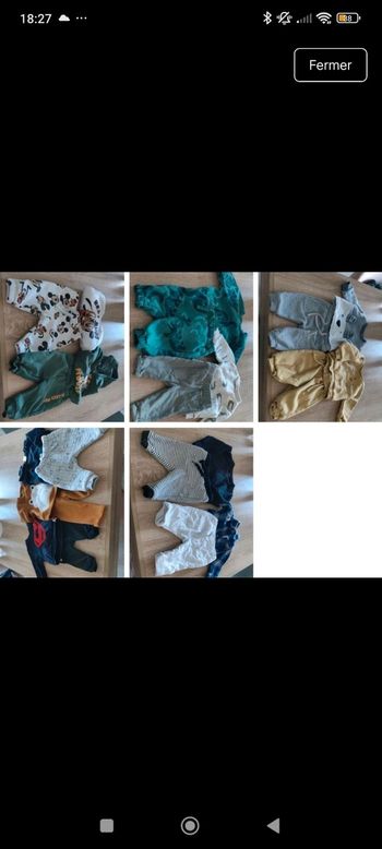 Lot vêtements 3 mois 90 pièces (plusieurs photos)