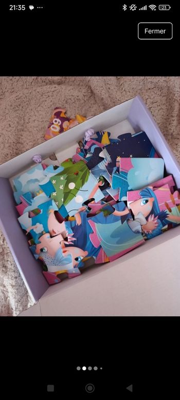 Puzzle géant avec livre