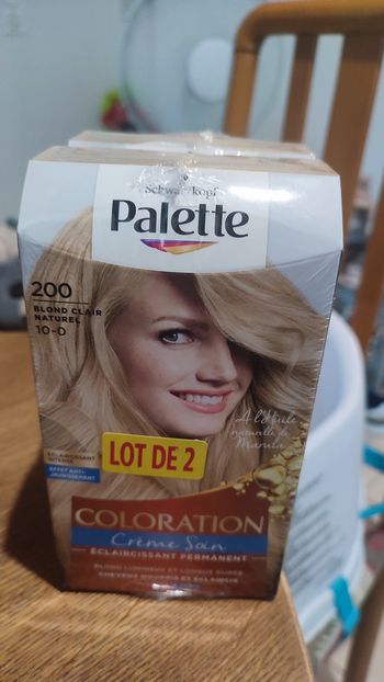 Lot de deux coloration blond