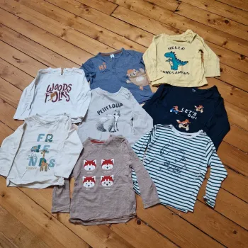 Lot de 8 T-shirts manches longues - 24 mois