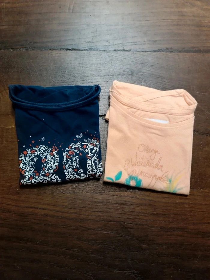 Lot 2 tee shirt mc in extenso