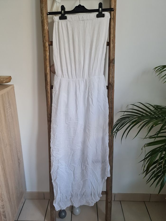 Robe blanche bustier taille unique - photo numéro 2