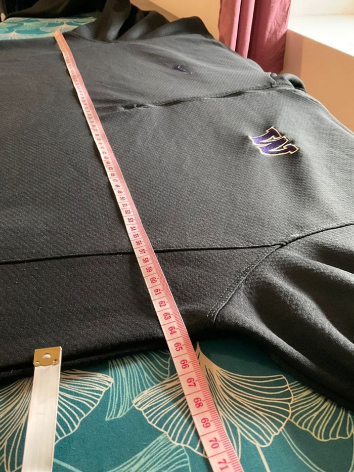 Sweat universitaire années 2000 léger 1/4zip pour homme Nike Washington Huskies noir taille XL 157 - photo numéro 8