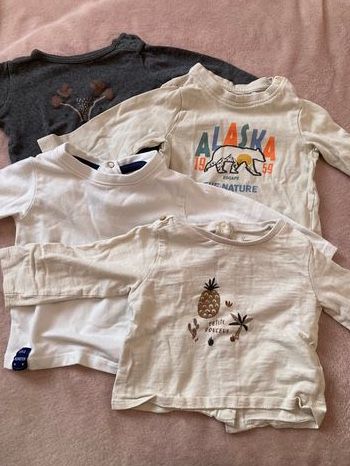 Lot de 4 tee-shirts manches longues