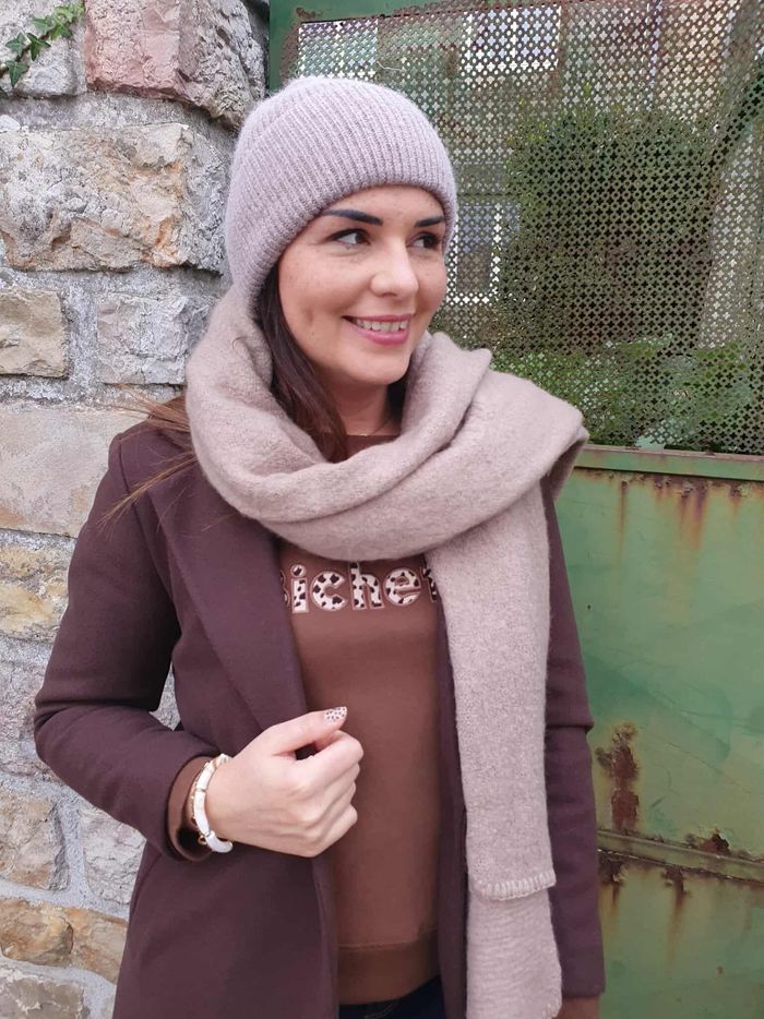 Bonnet Dublin beige taupe avec revers - photo numéro 3