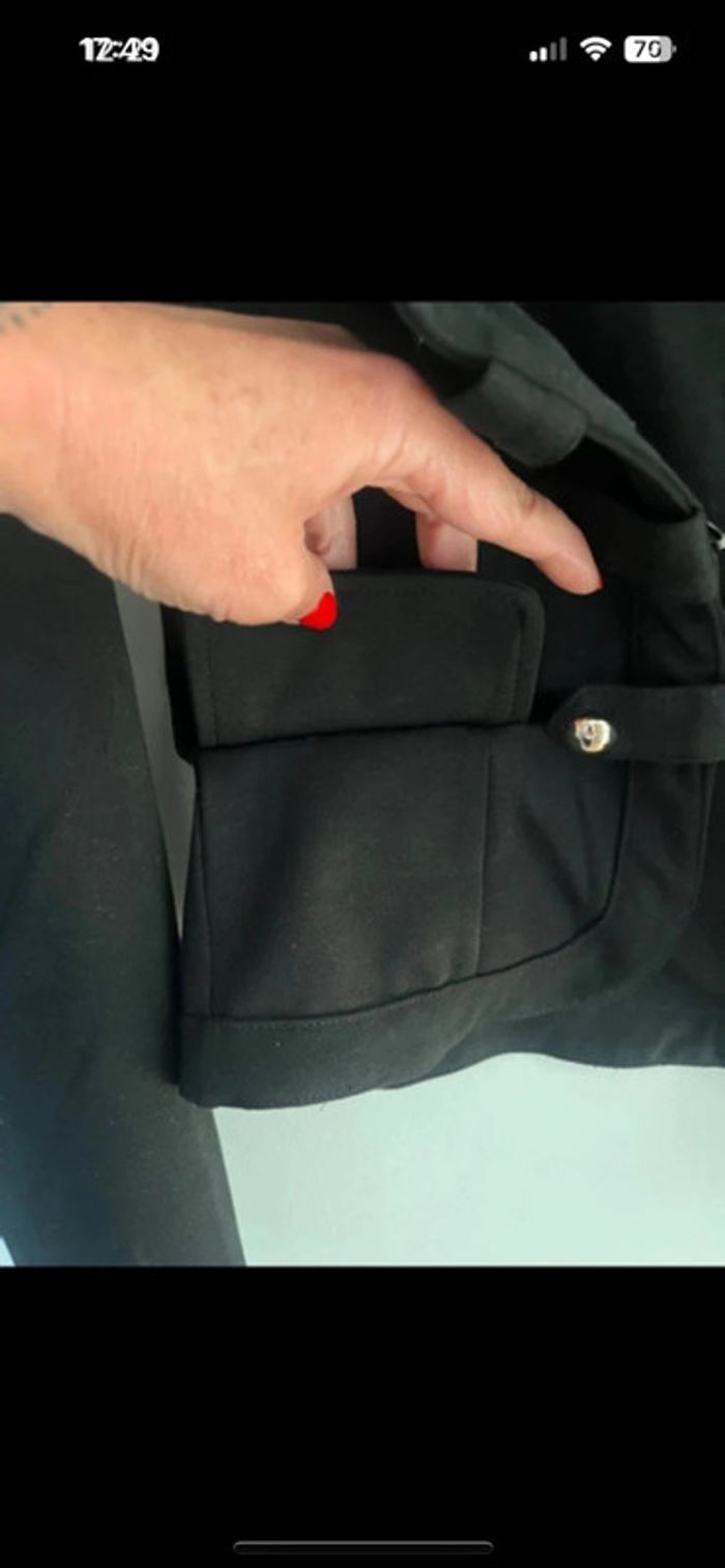 Veste style officier noire - Taille S - photo numéro 5