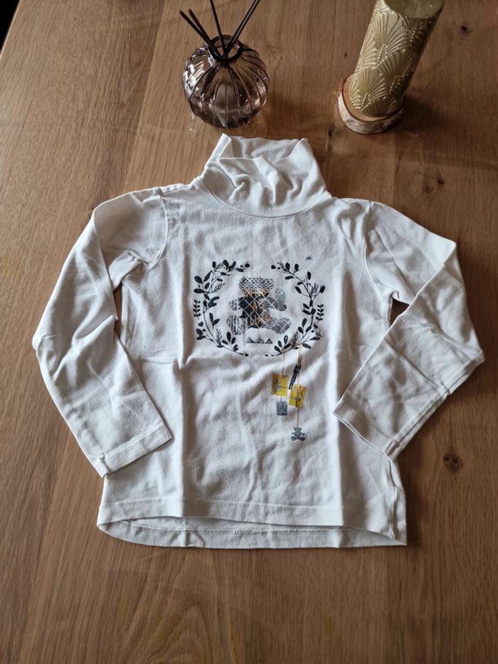 T shirt Col roulé lulu castagnette 8 ans