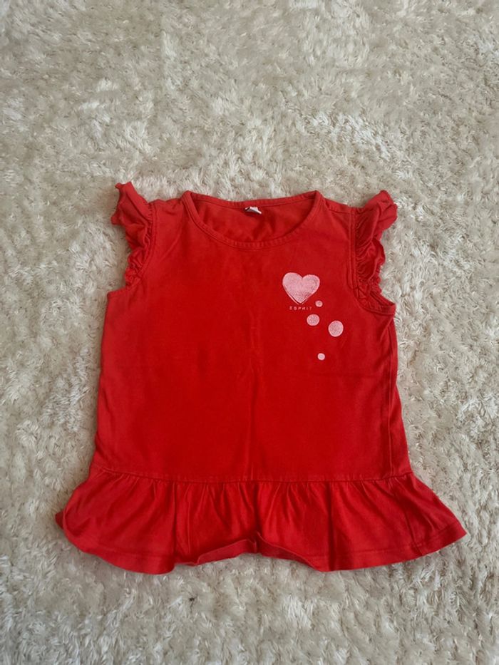 T-shirt esprit manches courtes rouge