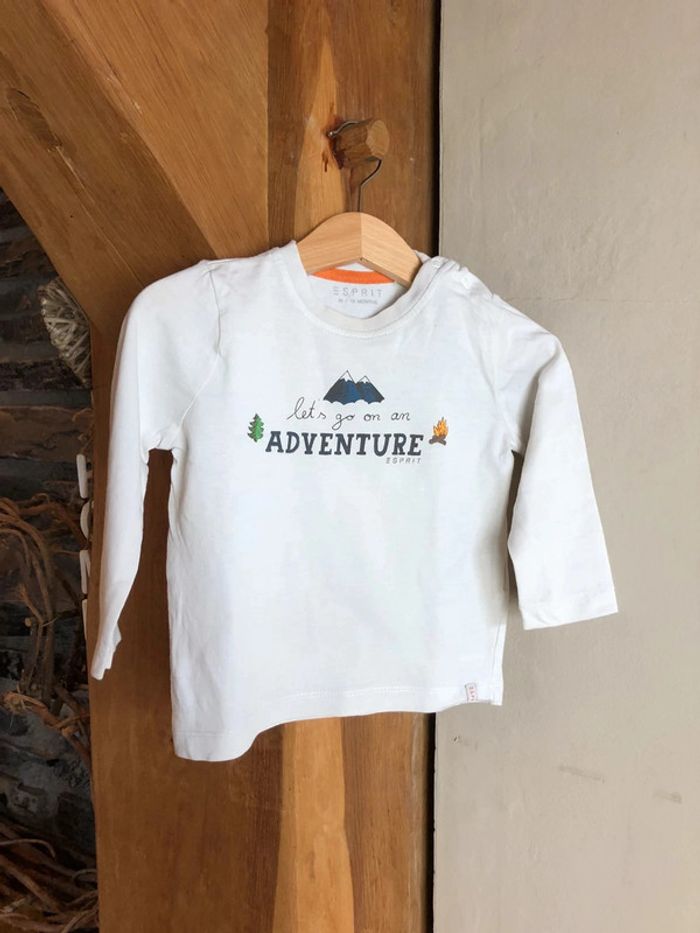 T-shirt longues manches esprit 18m 86cm