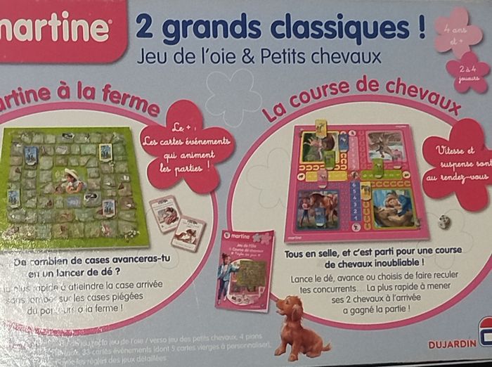 🟢 Vintage Dujardin Martine Course de chevaux et Jeu de l'oie - photo numéro 7