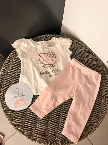 Ensemble été 3 mois hello kitty