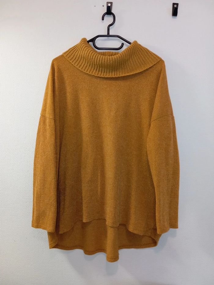 Pull jaune avec col - photo numéro 2