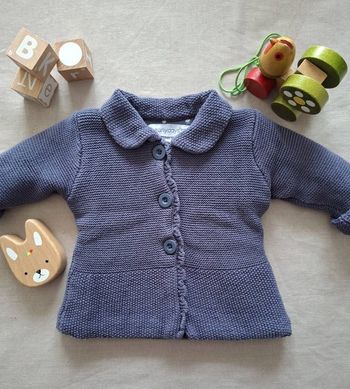 Primark EarlyDays – Veste en maille doublée – violet 3 mois