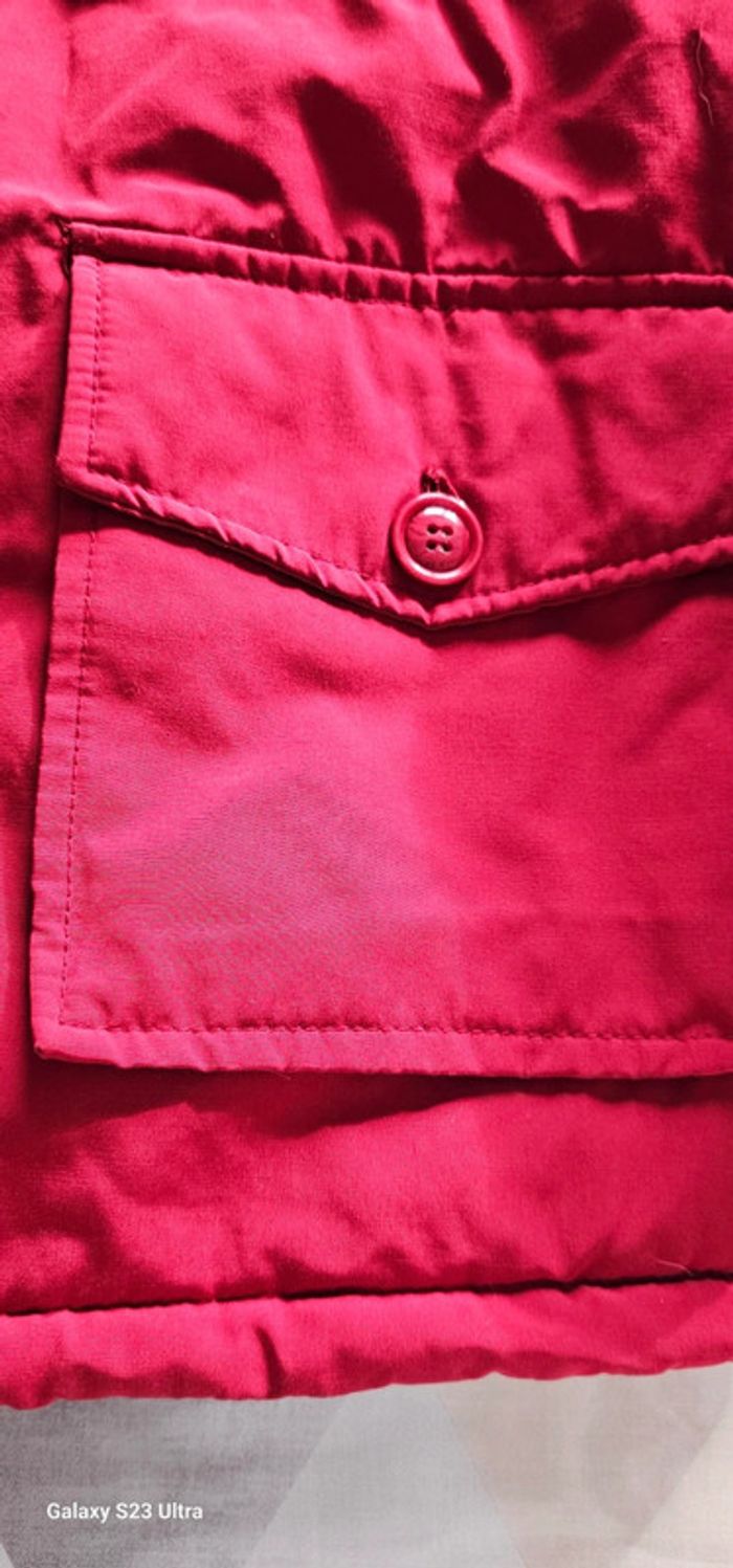 Parka deperlante bordeaux taille 44 - photo numéro 3