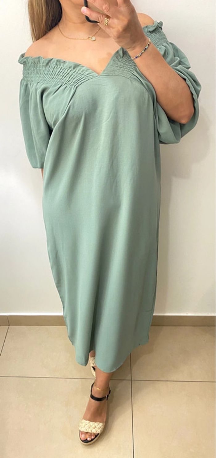 Robe Longue Ample Encolure Extensible Taille M-L - photo numéro 3