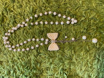 Collier sautoir perle noeud