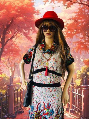 🩶🌹Robe d’automne gris multicolore Smash original multicolor dress🌹🩶