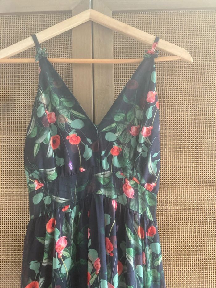 Robe D été à bretelles  fleurie T 36 - photo numéro 2