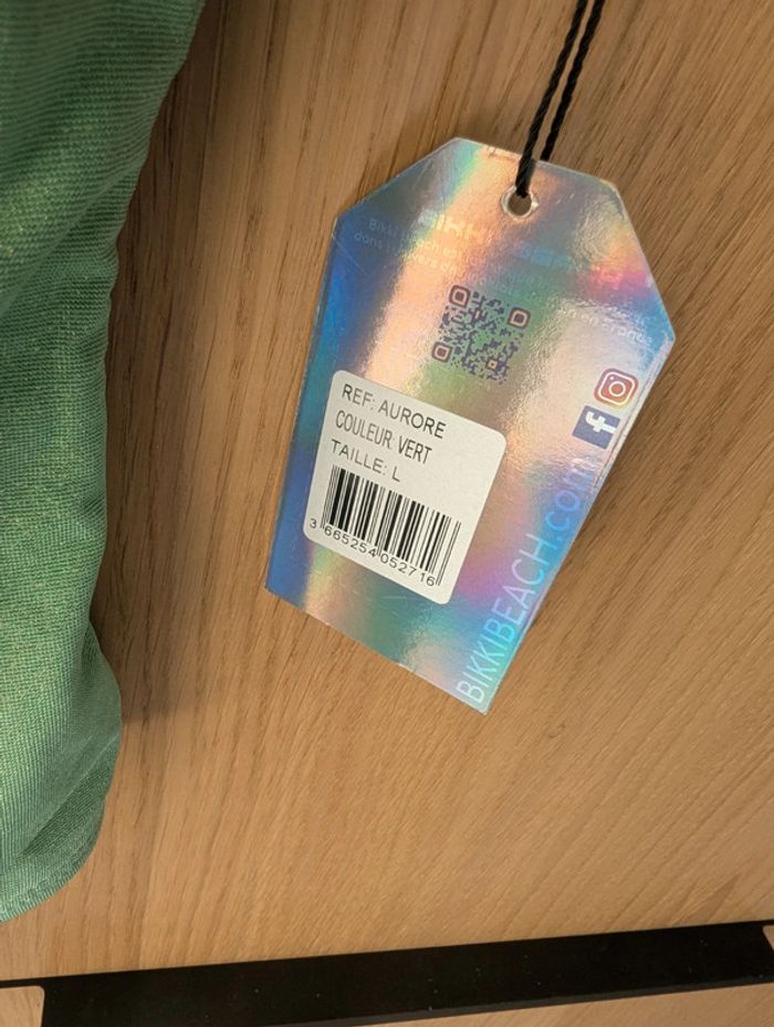 Maillot de bain vert brillant taille L - photo numéro 4