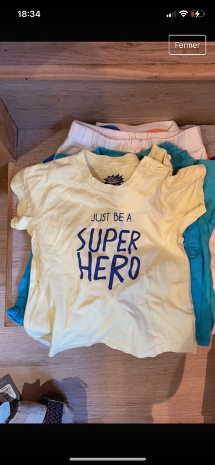 Lot de 2 tee-shirt manches courtes