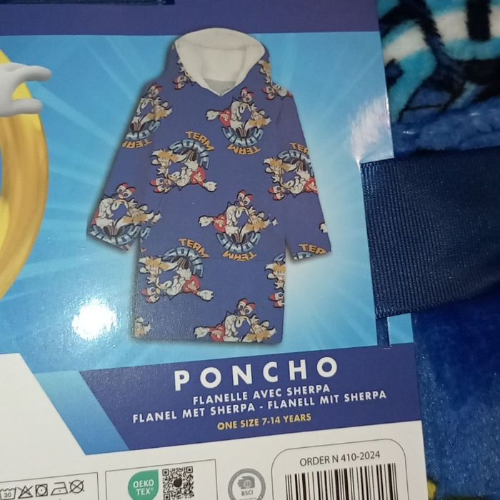 7/14  ans Poncho polaire sonic - photo numéro 2