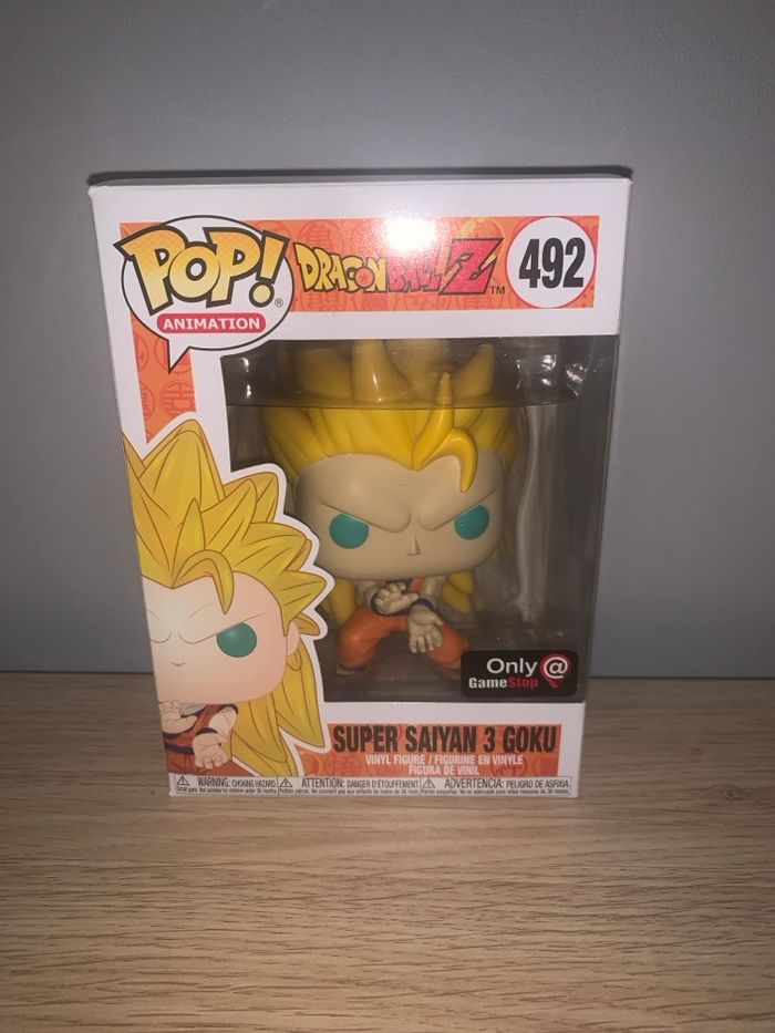 Funko pop DBZ super saiyan 3 goku neuve