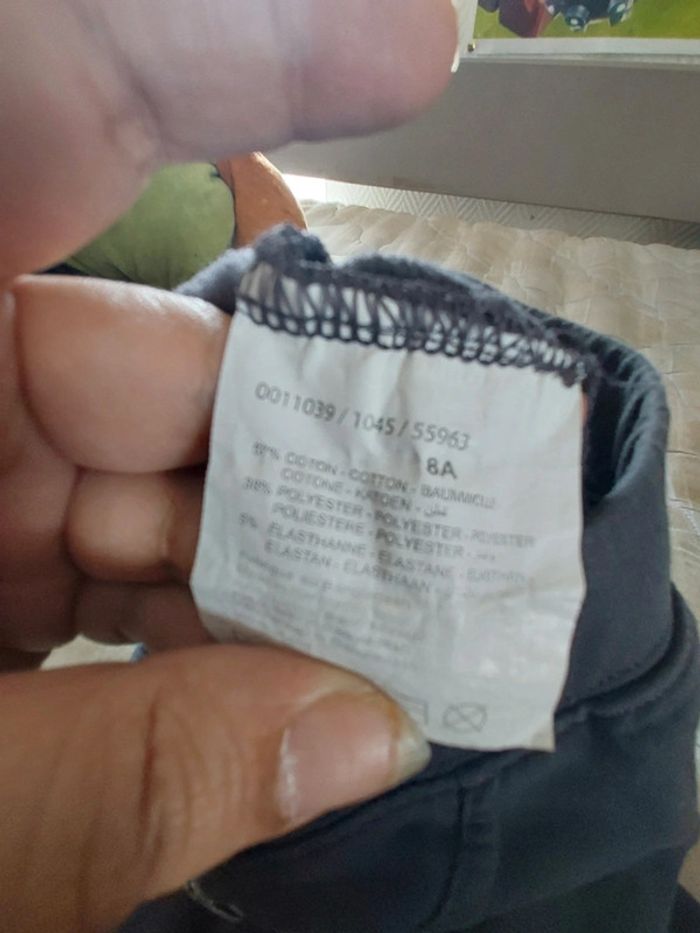 Pantalon noir gris - LH - taille 8 ans - photo numéro 5