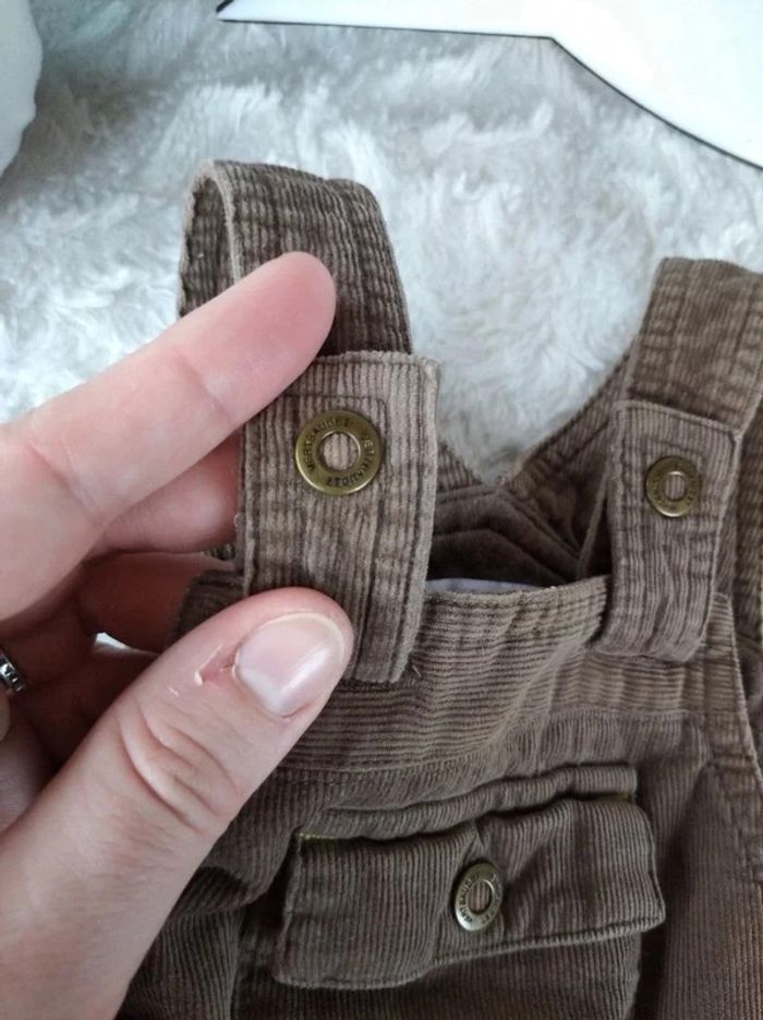 Salopette doublée velours Garçon 12 mois Vertbaudet 100% coton - photo numéro 9
