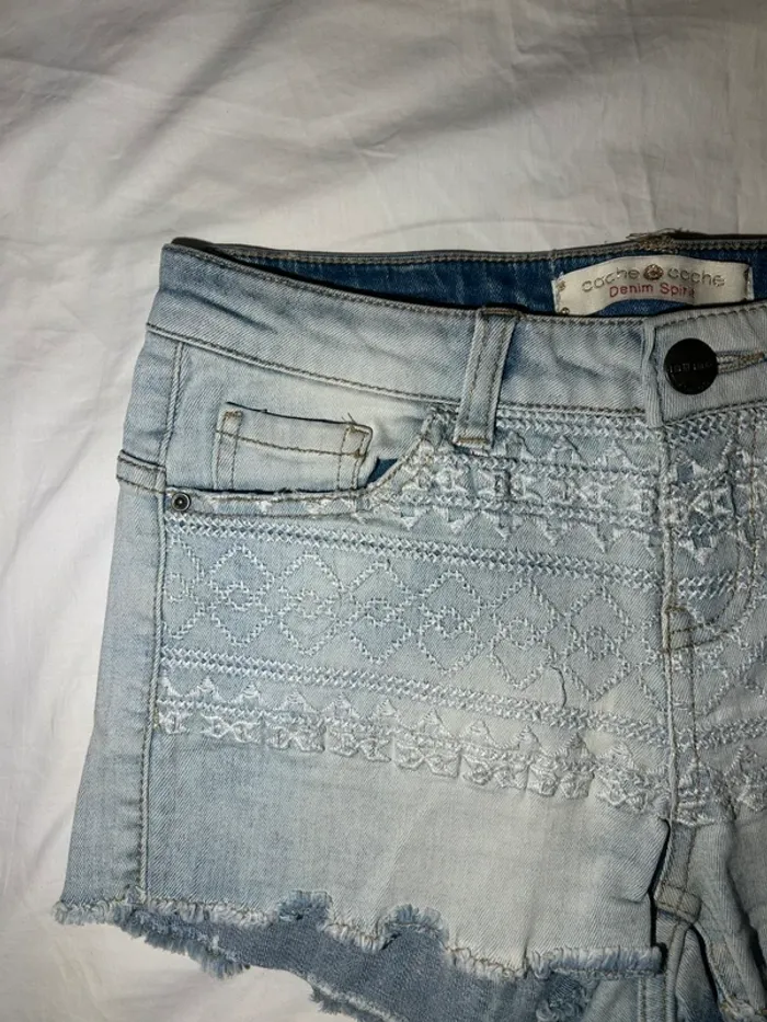 Short en jean cache cache - photo numéro 4
