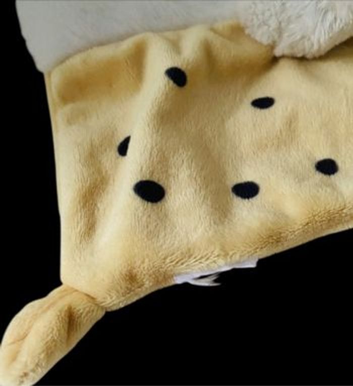 ❤️B4388 Doudou Plat Mouchoir Lion Tigre Blanc Jaune Tape À L'oeil TAO - photo numéro 3