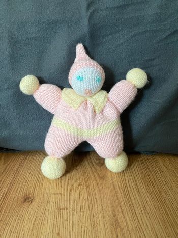 Peluche lutin fait main 21 cm