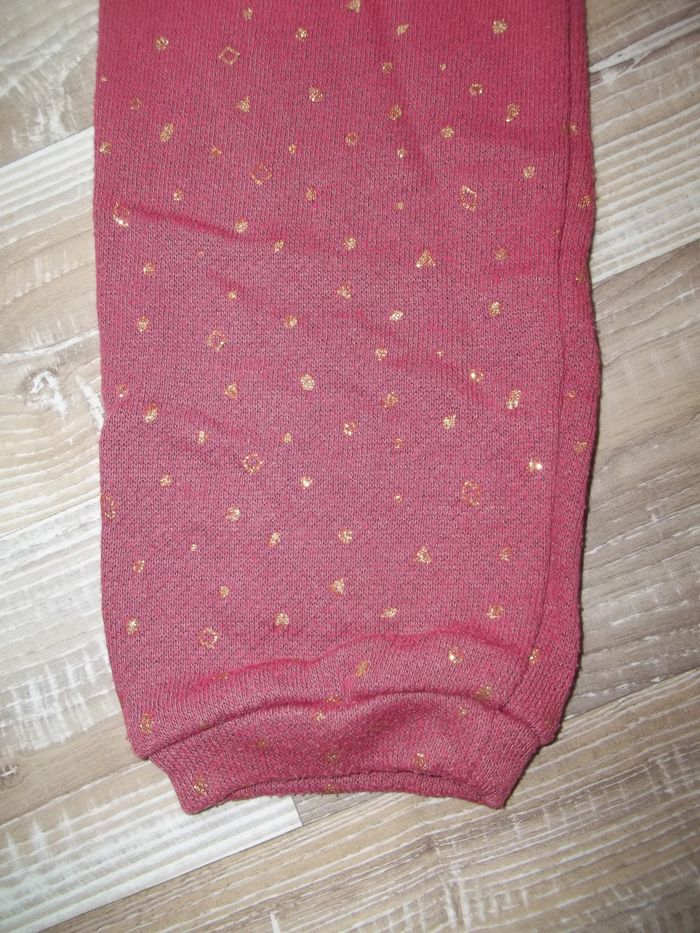 Robe sweat brique et dorée Kiabi 12 ans - photo numéro 4