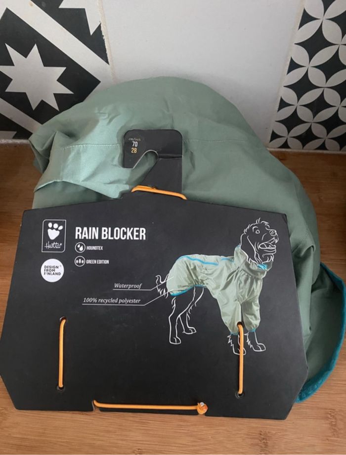 Parka rain blocker Hurtta Green édition
