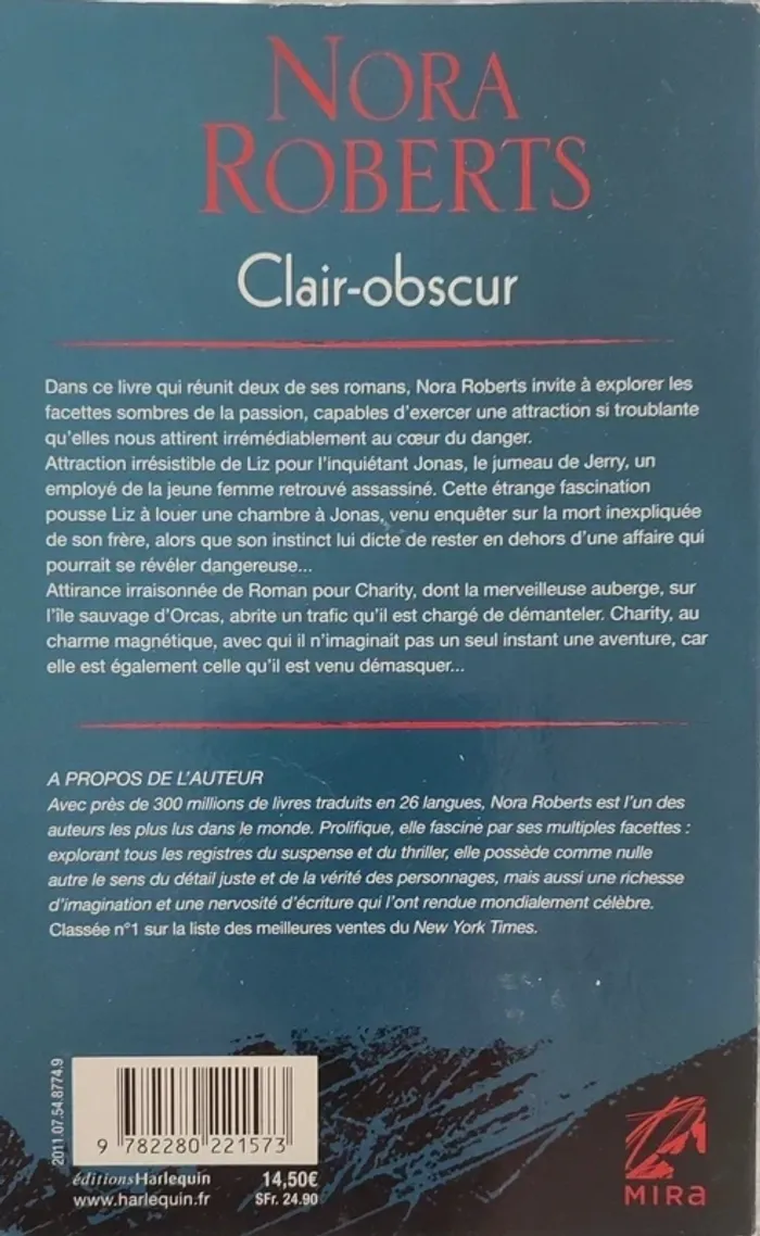 Clair-obscur – Nora Roberts - photo numéro 2