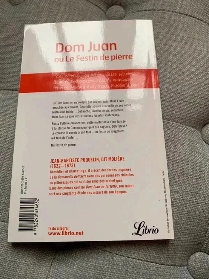 livre moliere dom juan ou le festin de pierre - photo numéro 2