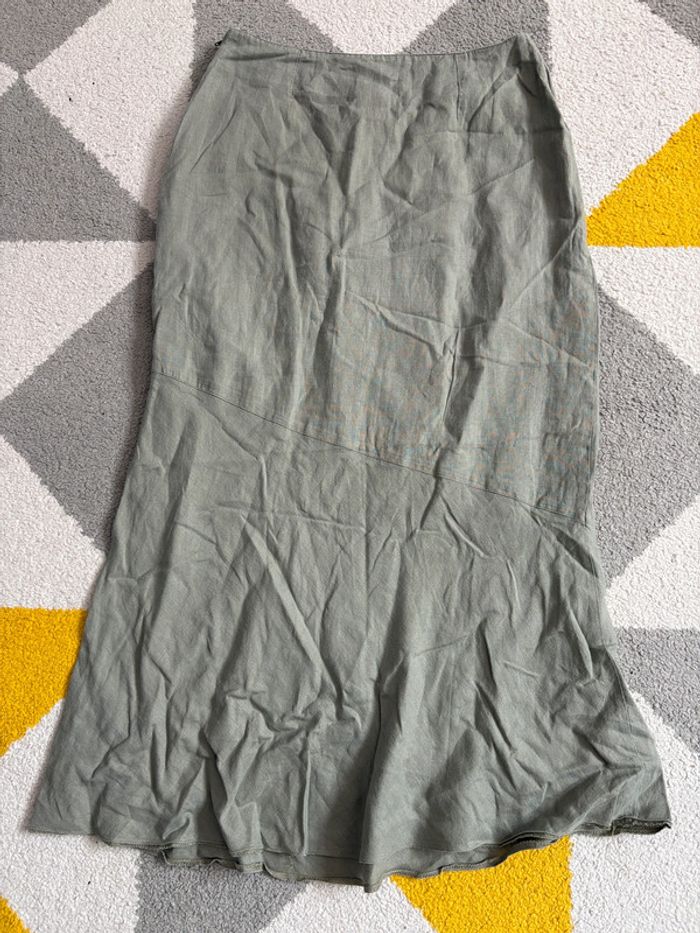 Jupe longue Camaïeu | Kaki | Taille 38 - photo numéro 2