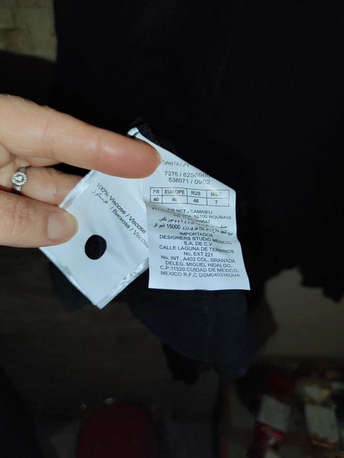 Robe noire neuve camaïeu taille 40 - photo numéro 8