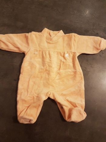 Pyjama velours naissance