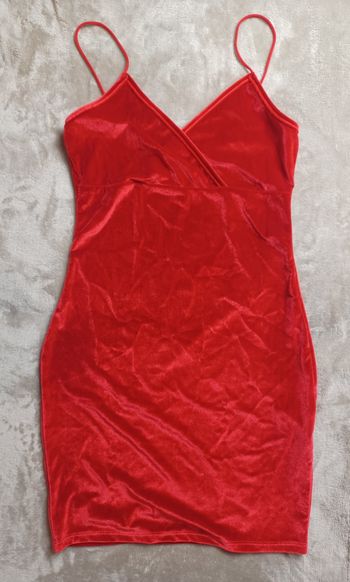 Robe velours rouge 38