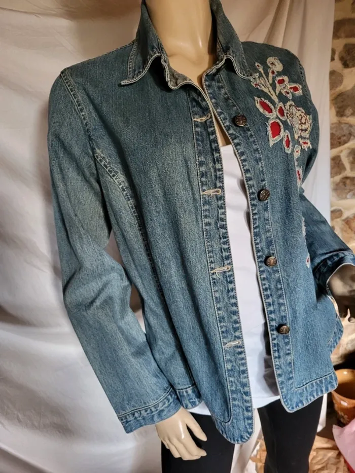 Veste jeans originale 42/44 - photo numéro 3