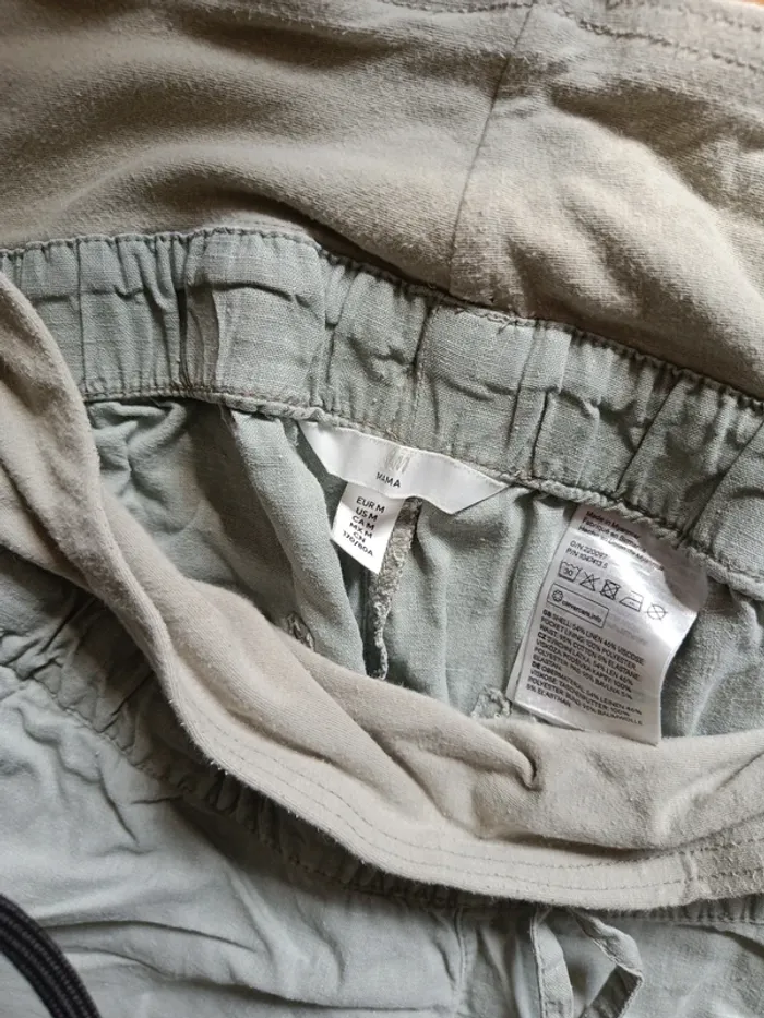 Pantalon H&M vert grossesse maternité T.M - photo numéro 2