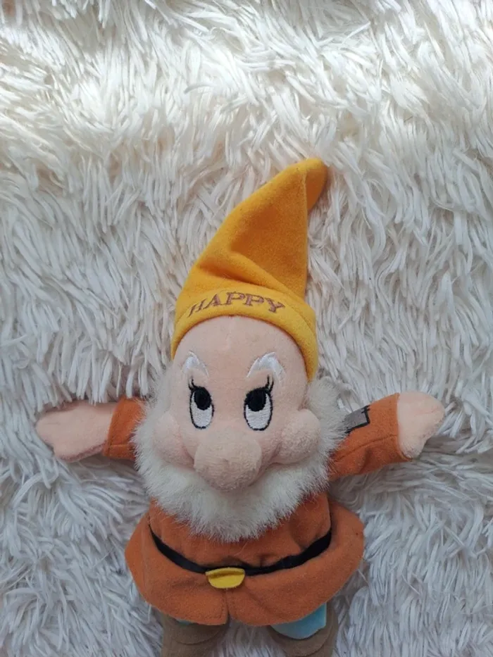Peluche Nain Joyeux - Les 7 Nains - Blanche Neige - Disney - photo numéro 4