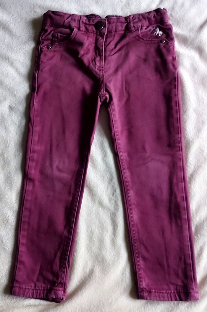 Pantalon framboise "Sergent Major" taille 3 ans - photo numéro 2