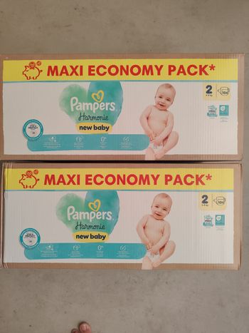 Couches Pampers harmonie New baby