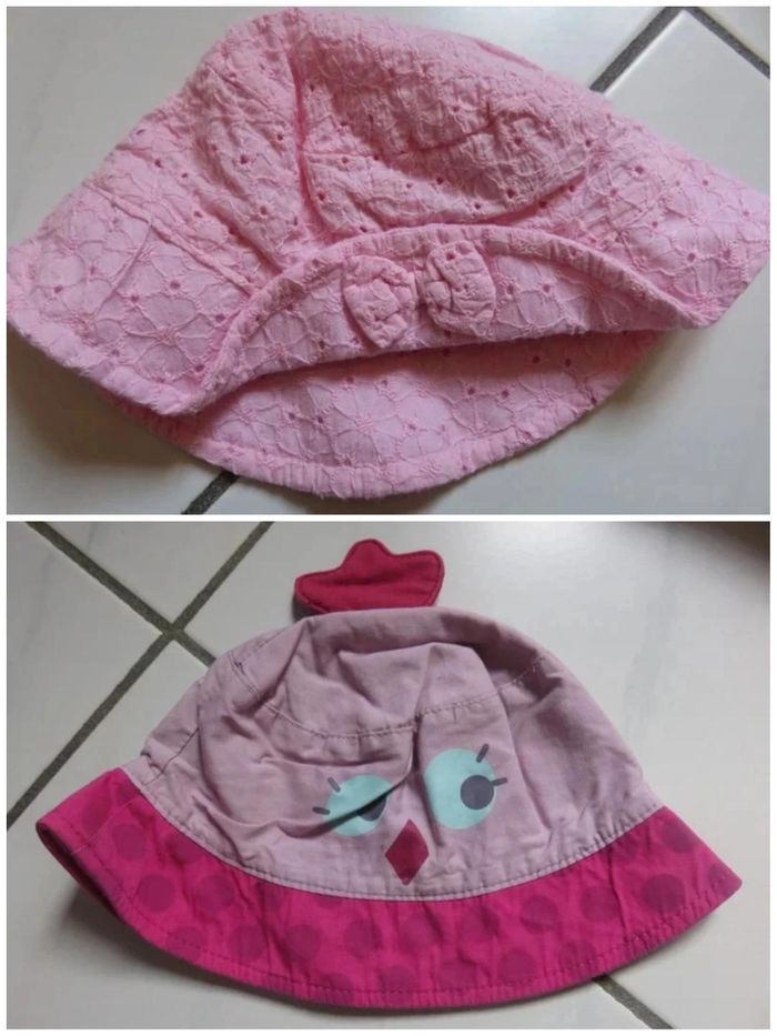 lot chapeaux fille taille 6/12 mois