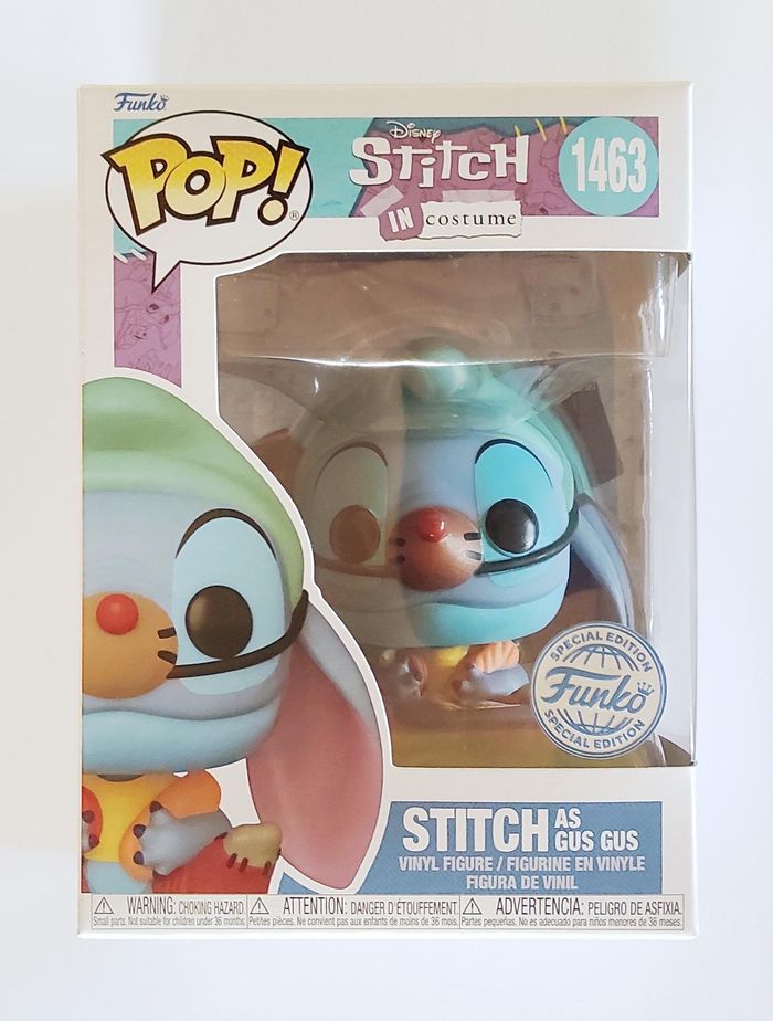 Funko POP Stitch as Gus Gus #1463 Exclusive - Disney - Figurine Vinyle