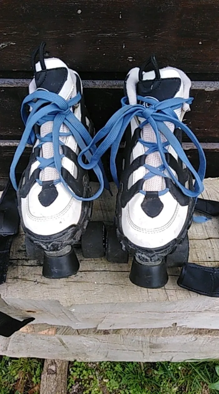 Roller quad avec protège-poignets