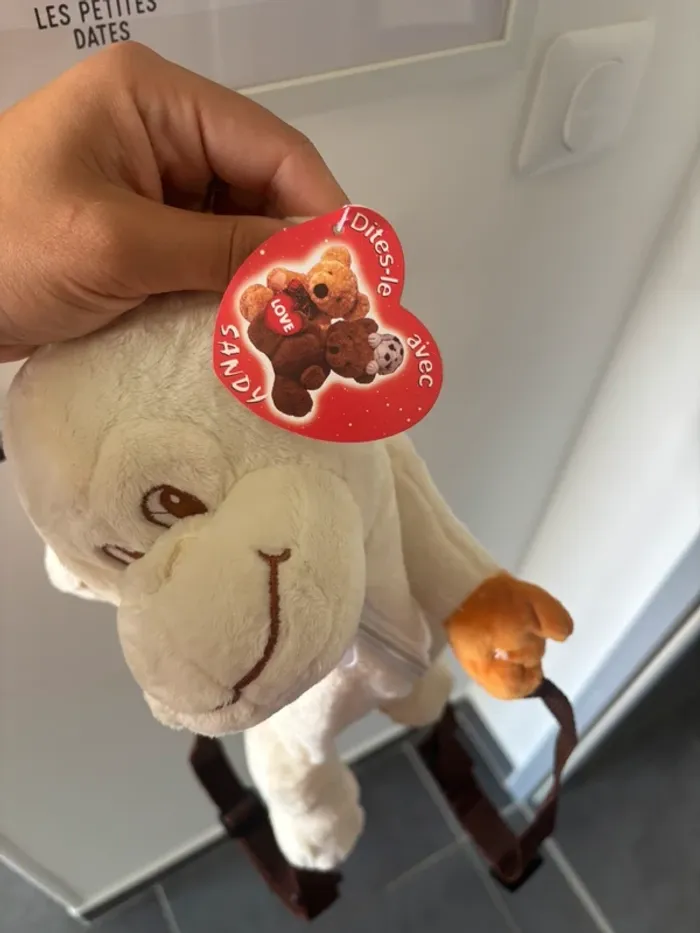Sac à dos singe blanc cassé neuf - photo numéro 7